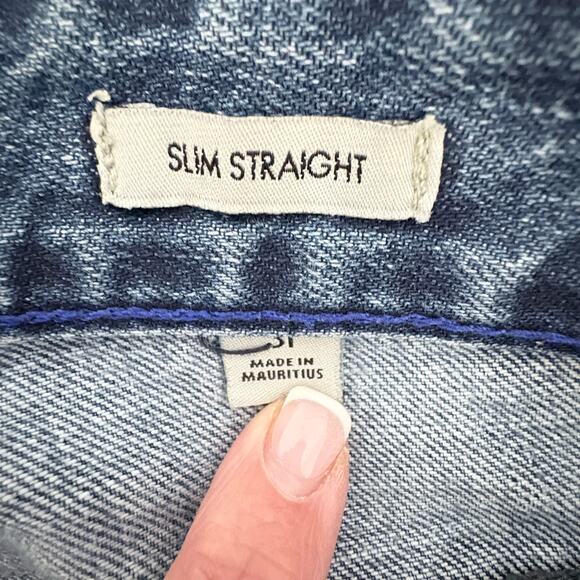 Calvin Klein Slim Straight Jeans Size 31 Light Wash Vintage Look normcore - Picture 4 of 5